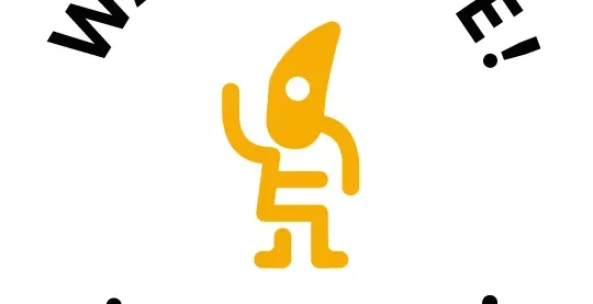 Back of a person wearing a yellow t-shirt with black text "Follow me, I know where the party" in a dimly lit setting.