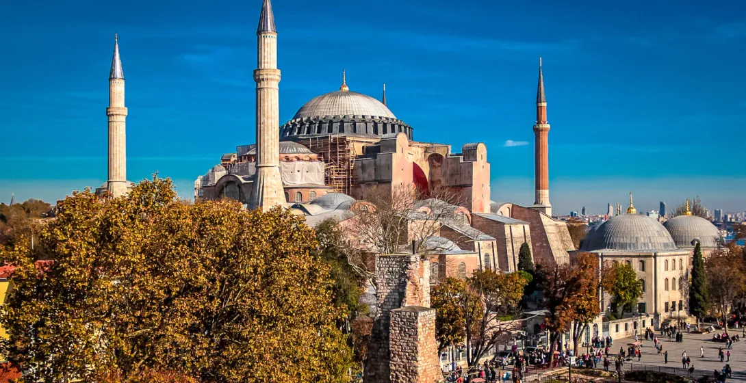 Hagia Sophia in Istanbul, Turkey, a stunning historical landmark.