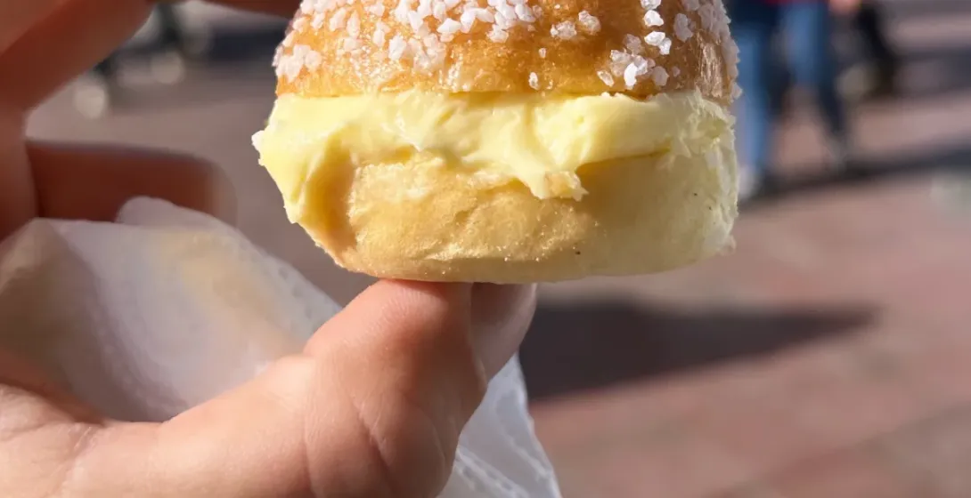 A delicious pastry enjoyed during a food tour in Nice, France.