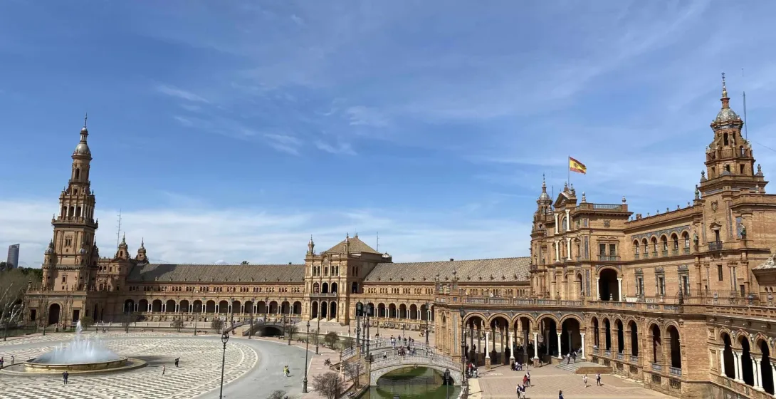 Plaza de España in Seville, Spain.