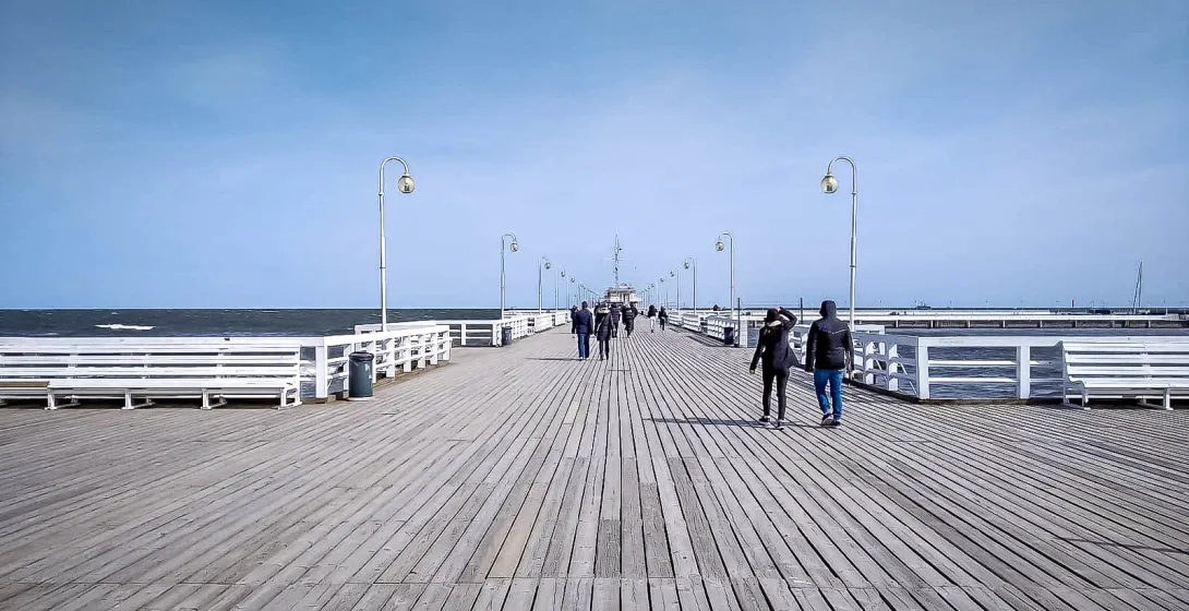Sopot Pier view in Poland.