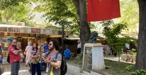 Guided tour in Istanbul, Turkey.