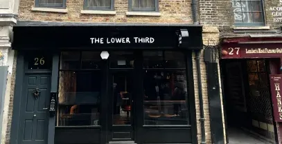 The Lower Third pub in London, England.