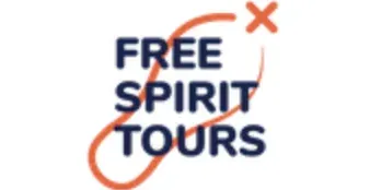 Free Spirit Tours logo: a footprint symbolizing adventurous travel.