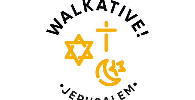 Logo for Multicultural Tours, featuring symbols of Judaism, Christianity, and Islam.