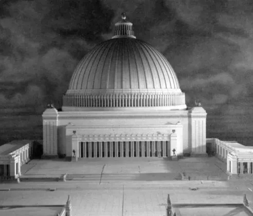 Model of the planned Volkshalle in Nazi Berlin.