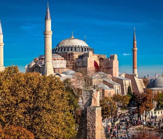 Hagia Sophia in Istanbul, Turkey, a stunning historical landmark.