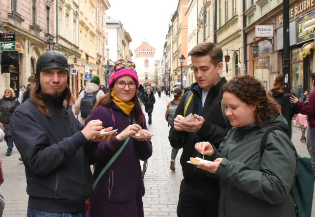 Delicious pierogi at a Krakow Food Tour.