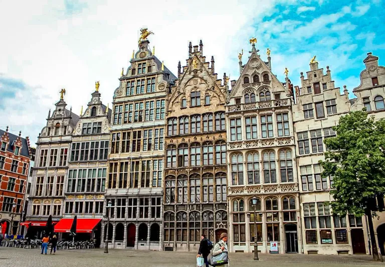 Explore the magnificent guildhalls of Antwerp's Grote Markt.