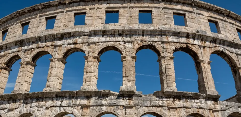 The majestic Pula Arena in Croatia, a stunning example of Roman architecture.