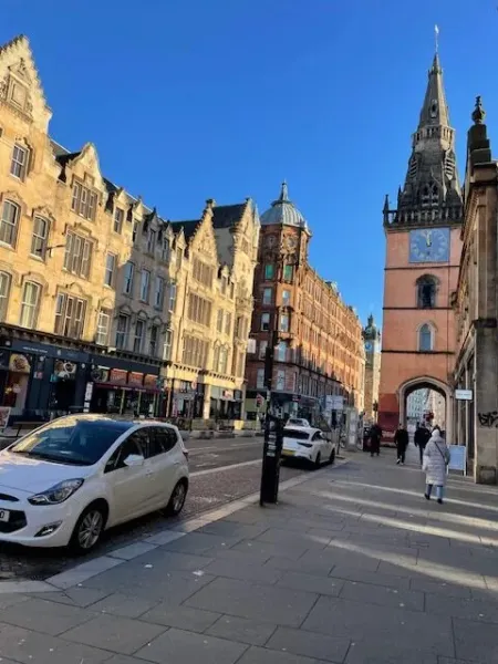Explore Edinburgh's charming streets and historic architecture.