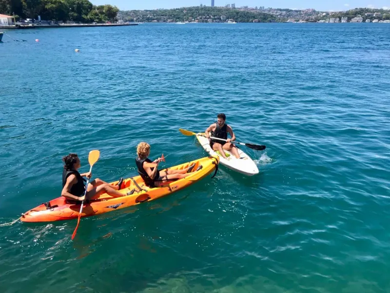 Kayaking tour in Istanbul, Turkey.