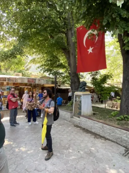 Guided tour in Istanbul, Turkey.