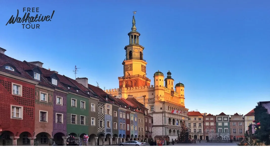 Poznan's Old Town Hall and colorful buildings during a Free Walkative! Tour.
