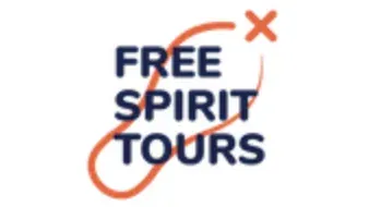 Free Spirit Tours logo: a footprint symbolizing adventurous travel.