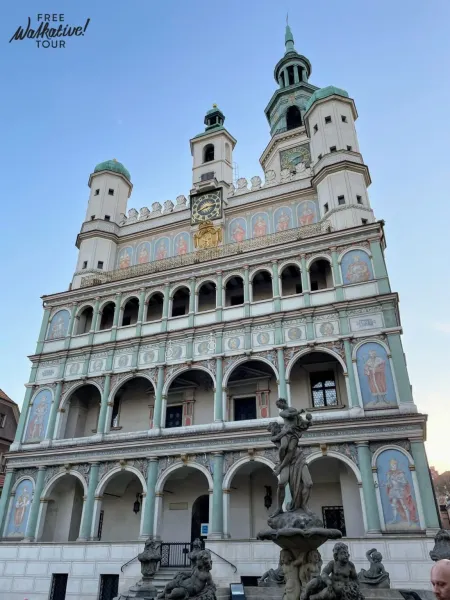 Poznan's Old Town Hall and fountain.