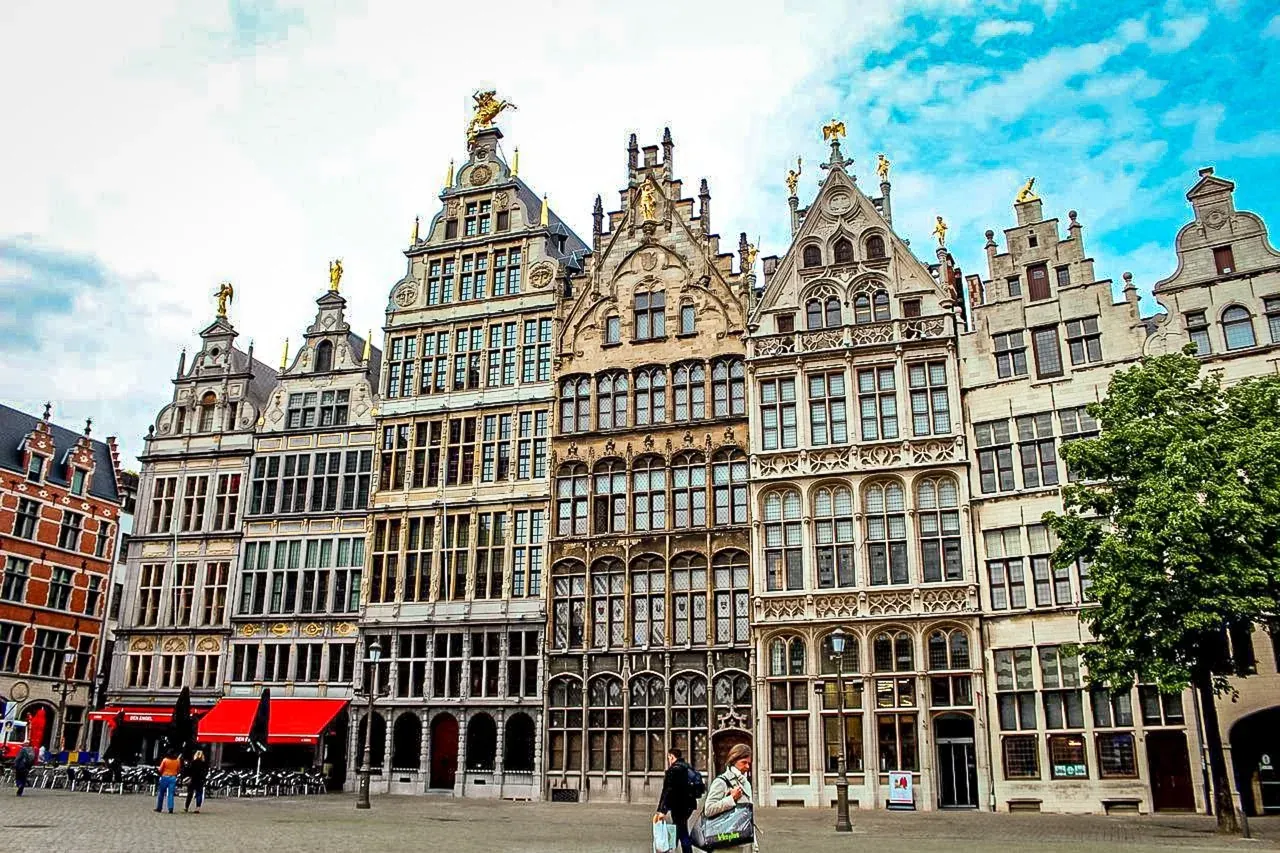 Explore the magnificent guildhalls of Antwerp's Grote Markt.