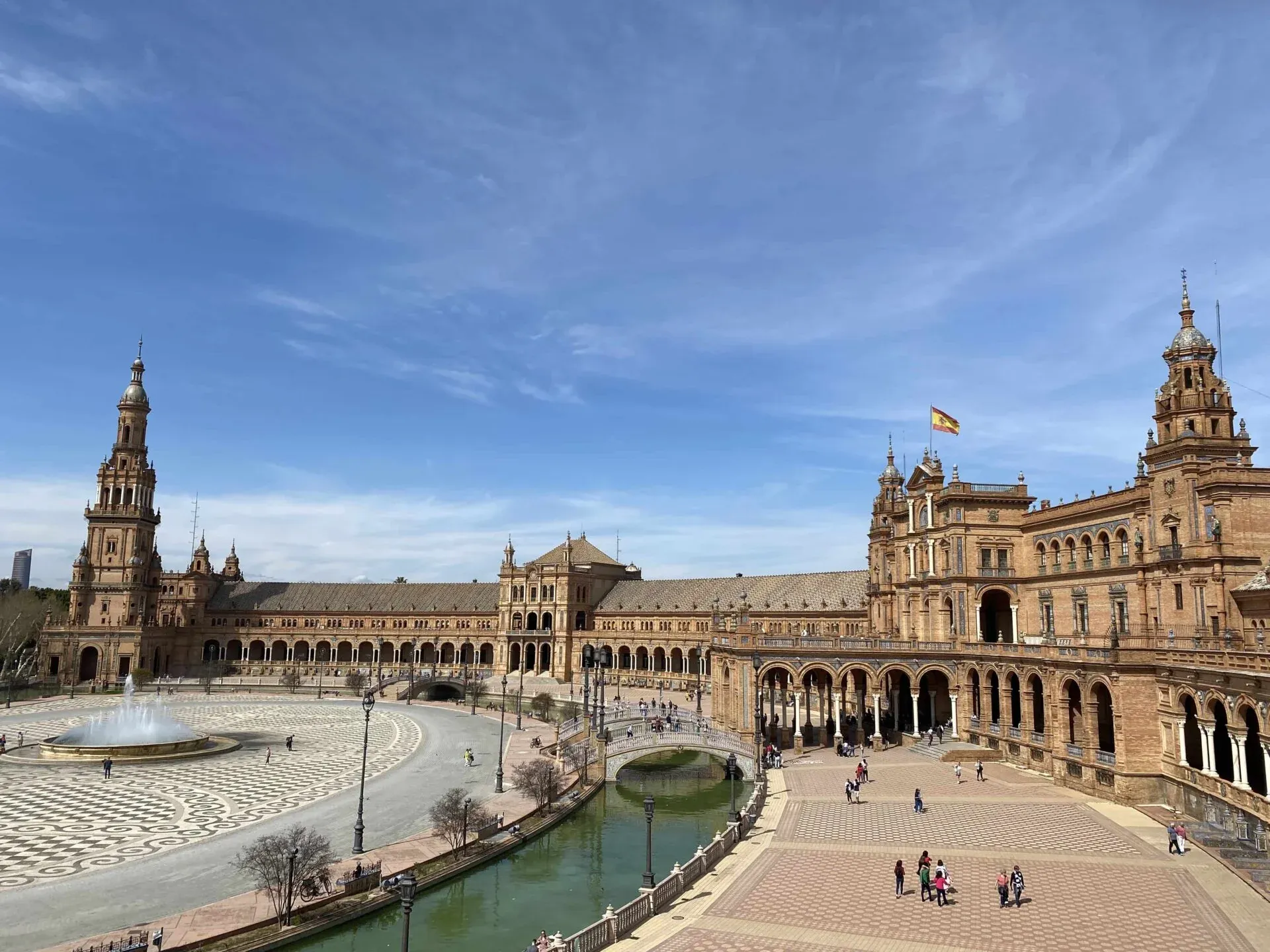 Plaza de España in Seville, Spain.