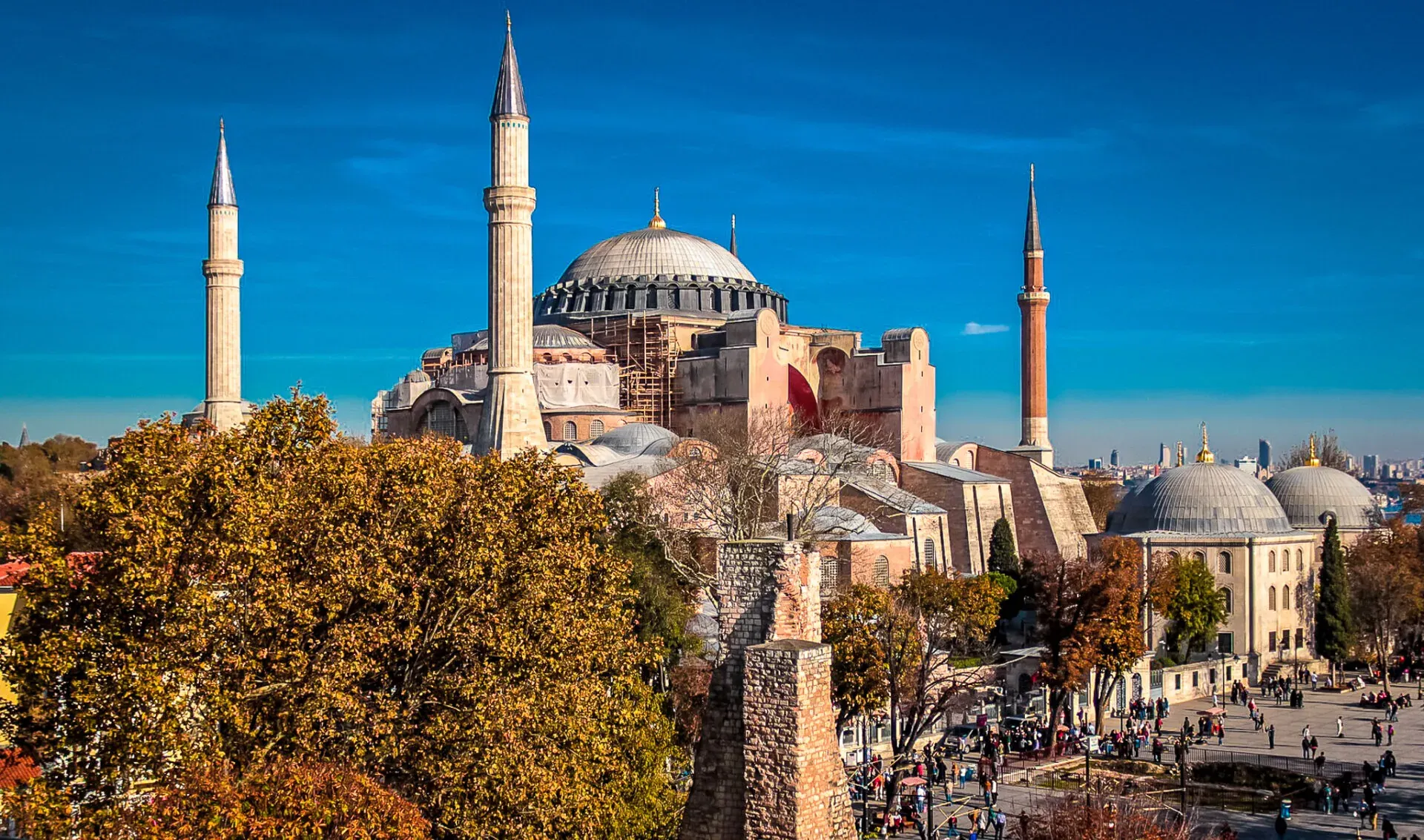 Hagia Sophia in Istanbul, Turkey, a stunning historical landmark.